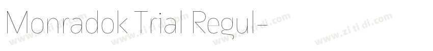 Monradok Trial Regul字体转换